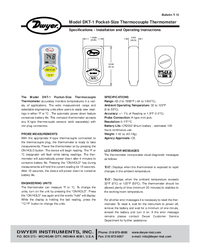 Thumbnail of document Manual - Pocket-Size Thermocouple Thermometer